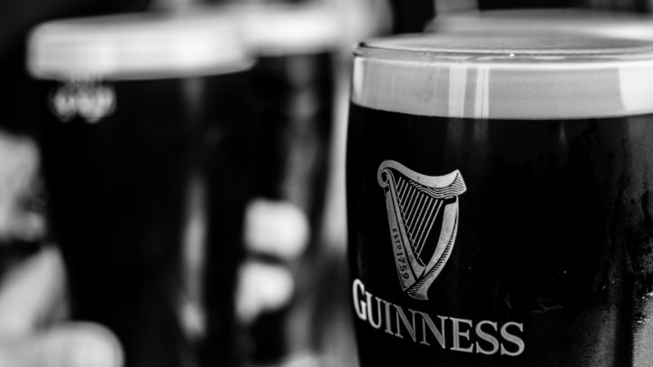 Guinness Pints Greyscale